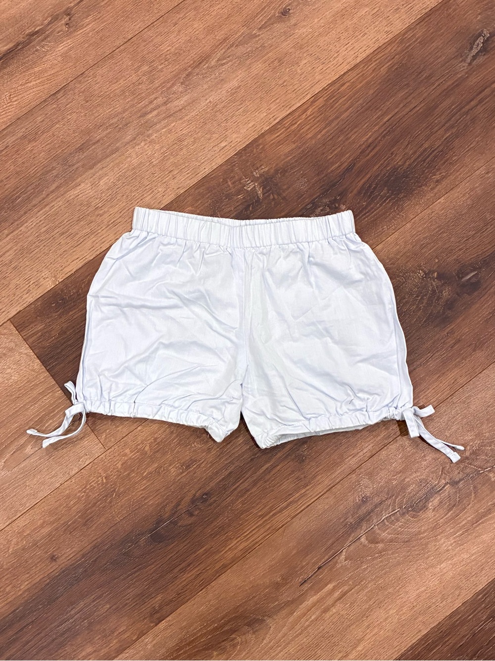 Hannah Kate Blue Bow Shorts Summer Play Cotton Bottoms 6 Girl